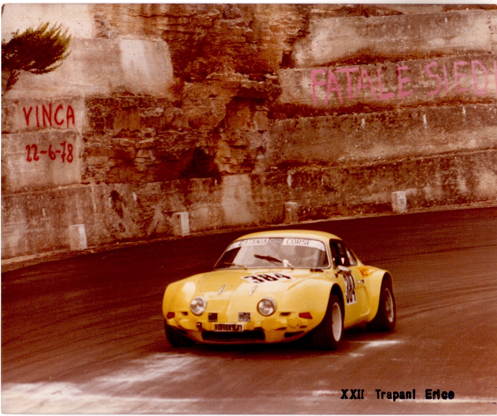 XXII Trapani–Erice — Alpine A110 in salita.
